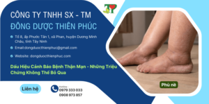 dấu hiệu suy thận