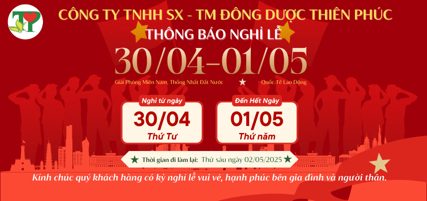 thông báo nghỉ lể