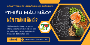 thiếu máu não tránh ăn gì