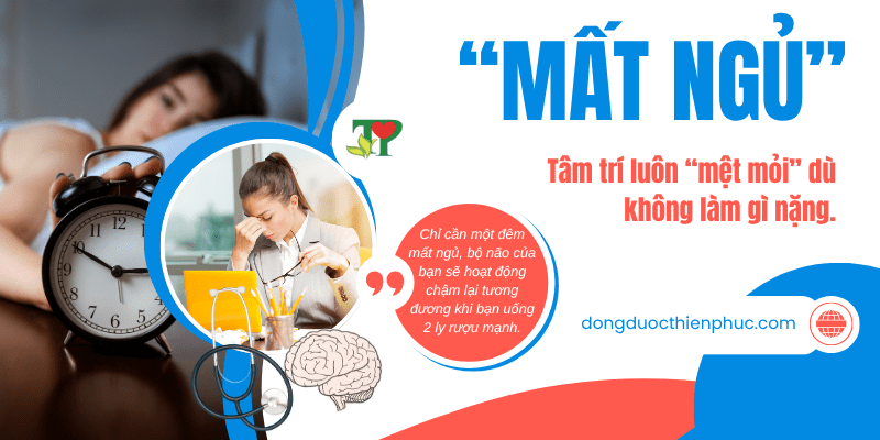 mất ngủ ảnh hưởng não như thế nào