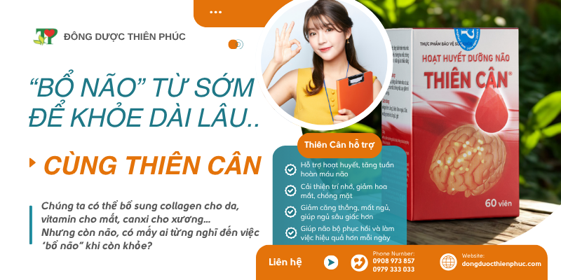 chăm sóc não từ sớm cùng thiên cân