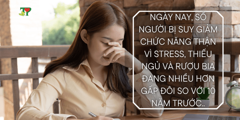 stress ảnh hưởng đến thận