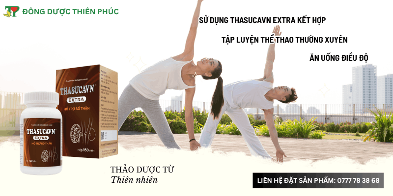 Chế độ ăn uống - sinh hoạt thể thao đều độ giúp cải thiện chức năng thận.